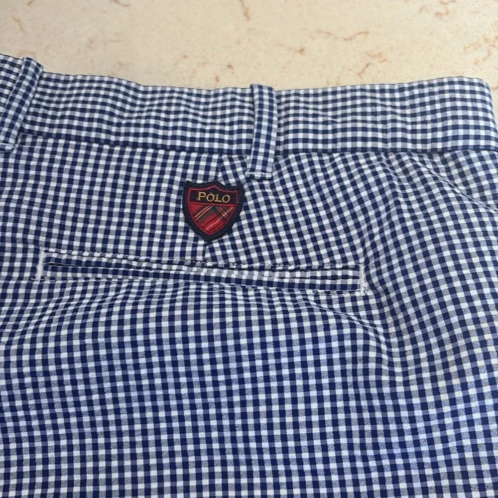 Polo Golf Ralph Lauren golf classic fit gingham shorts SZ 40